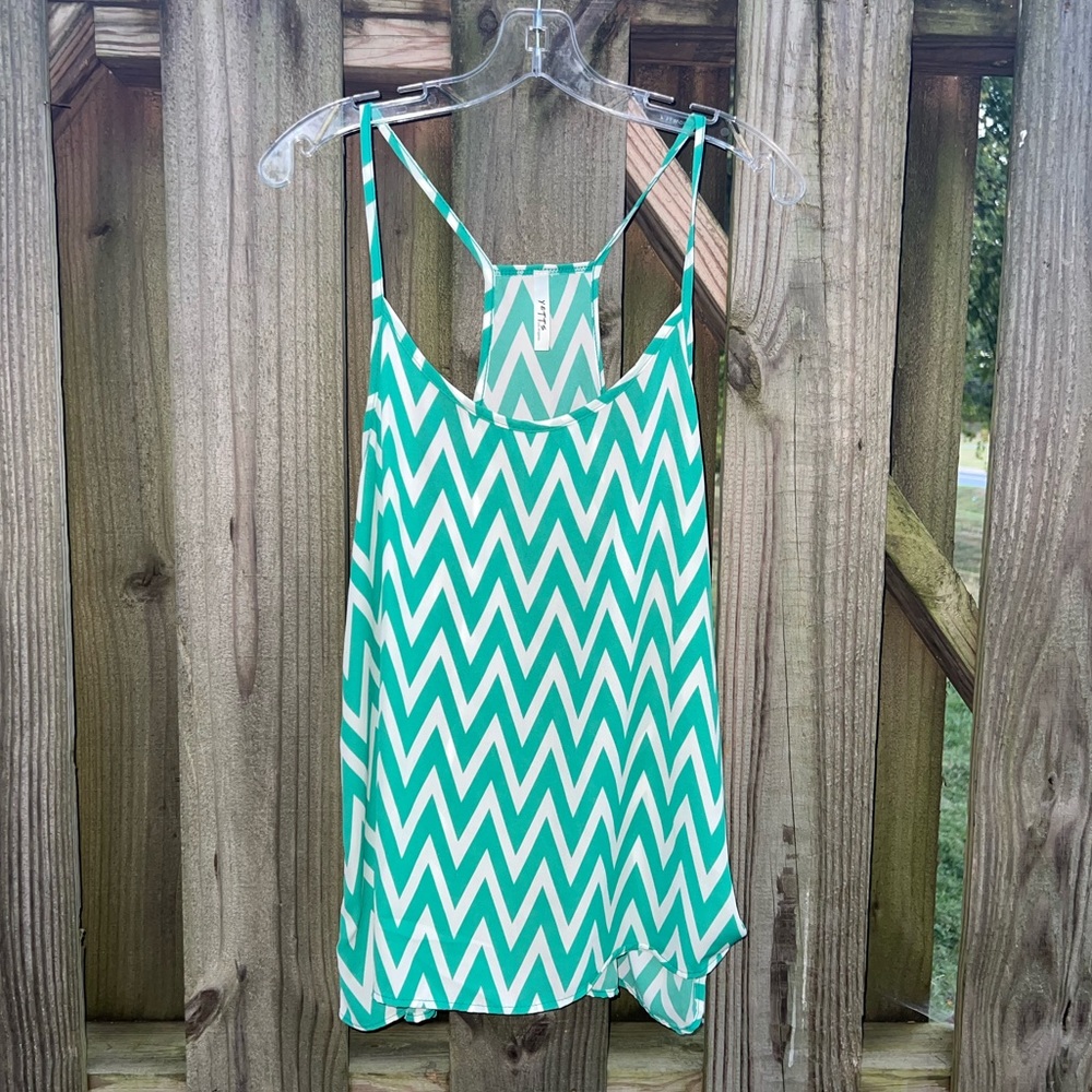 Yetts green chevron tank